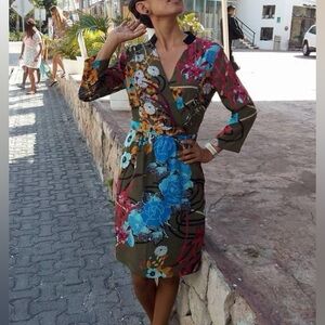 Floral Japanese style dress